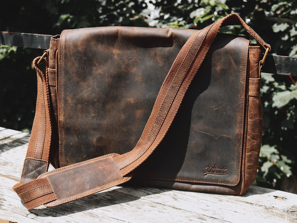 Executive Leather Laptop/Travel Bag